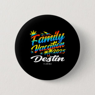 Destin Beach Florida Family Matching Vacation Summ 2 Inch Round Button