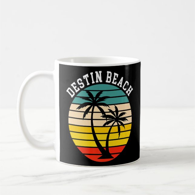 Destin Beach Florida Souvenir Vacation    Coffee Mug (Left)