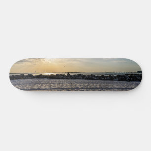 Destin Beach Floride Jetty Sunset Skateboard