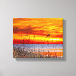Destin Beach Sunset  Canvas Print
