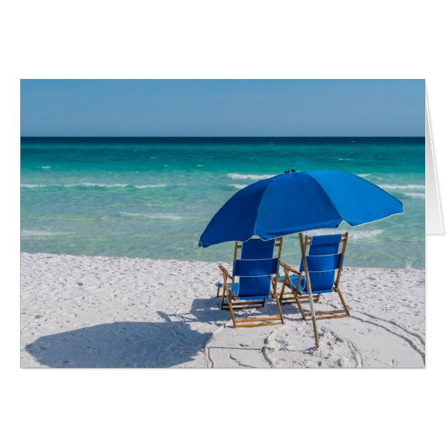 Destin Chaises Florida Et Carte De Salutation Para (Devant horizontal)