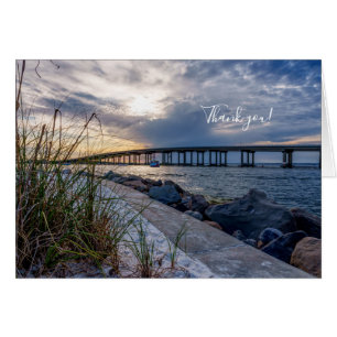 Destin East Pass Sunset Carte de remerciements