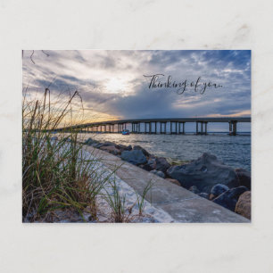 Destin East Pass Sunset Thinking Of You Postcard