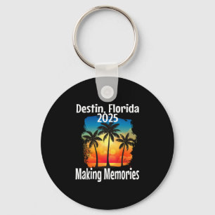 Destin Florida 2025 Making Memories Beach Vacation Keychain