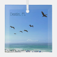 Destin Florida Beach Pelicans Christmas