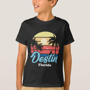 Destin Florida Beach Surfer Surfing Souvenir Retro T-Shirt