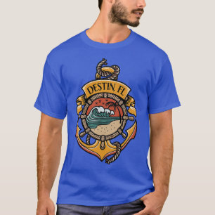 Destin Florida Beaches Boating Fishing Sailing  T-Shirt