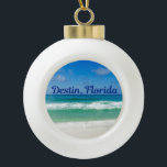 Destin Florida Blue Beach Ocean Waves Photograph<br><div class="desc">A beautiful beach photograph taken in the ideal vacation destination of Destin,  Florida. The gorgeous green waters of Sandestin wash up to the sandy seashore underneath serene blue skies to make the perfect scenic vacation photo. Commemorate your tropical vacation with this lovely gift.</div>