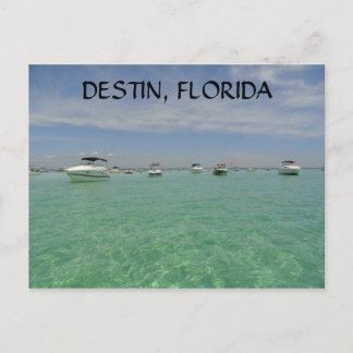 DESTIN FLORIDA CARTE POSTALE NAUTIQUE SUR L'ÎLE CR
