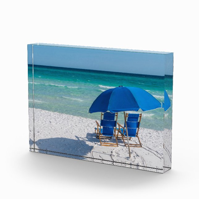 Destin Florida Chairs And Umbrella Photo Block (Right)