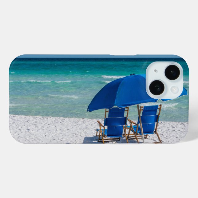 Destin Florida Chaises Et coque iphone Parapluie (Verso (horizontal))