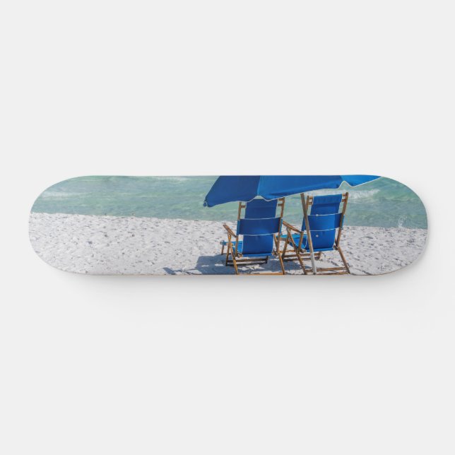 Destin Florida Chaises Et Parapluie Skateboard (Horz)