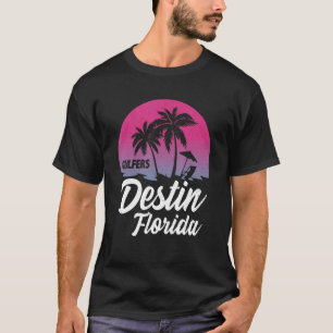 Destin Florida Cool Retro Gulfers T-Shirt