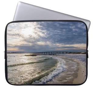 Destin Florida Evening Waves Laptop Sleeve