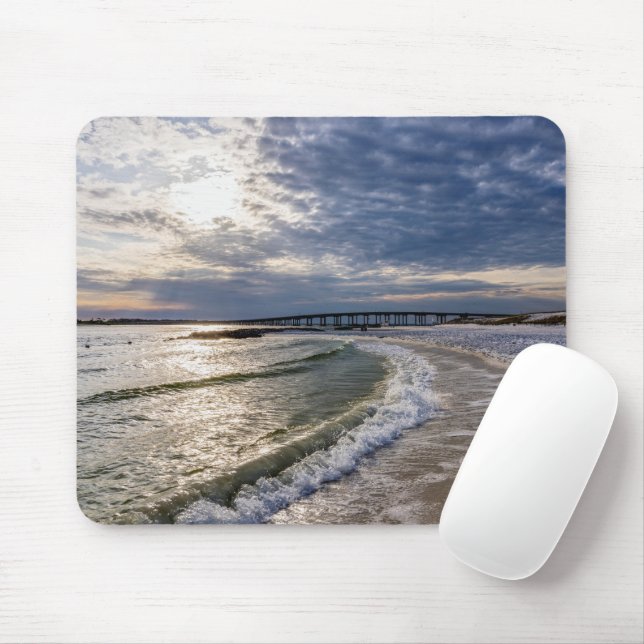Destin Florida Evening Waves Mousepad (With Mouse)