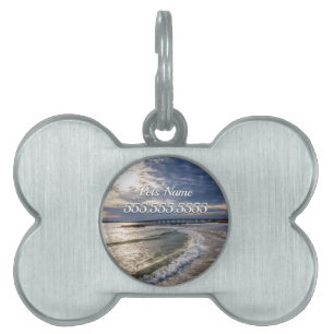 Destin Florida Evening Waves Pet Tag