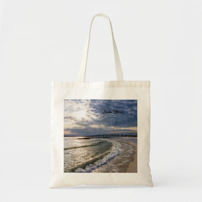 Destin Florida Evening Waves Tote Bag (Front)