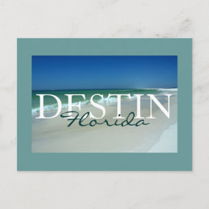 Destin, Florida matted postcard