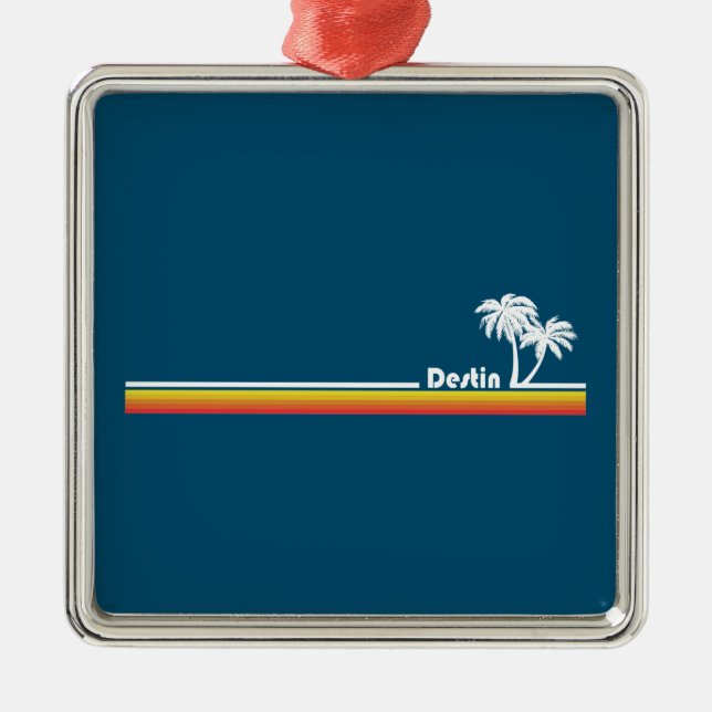Destin Florida Metal Ornament (Front)