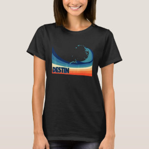 Destin Florida Retro Surf Sailing & Fishing Vacati T-Shirt