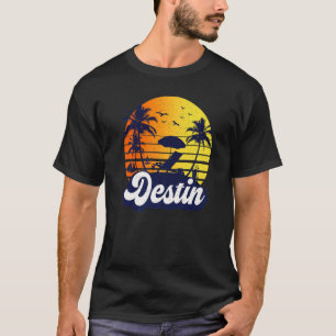 Destin Florida Sunset Beach Retro Premium T-Shirt
