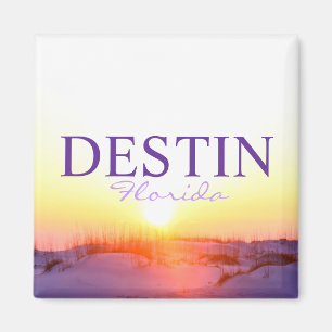 Destin Florida sunset over dunes Magnet