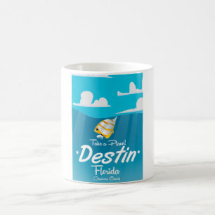 Destin Florida vintage travel poster. Coffee Mug