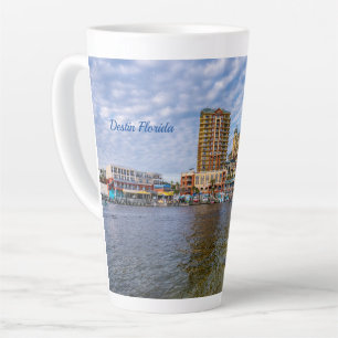 Destin Harbor Boardwalk Latte Mug
