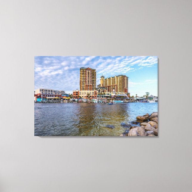 Destin Harbour Boardwalk Canvas Print (Front)