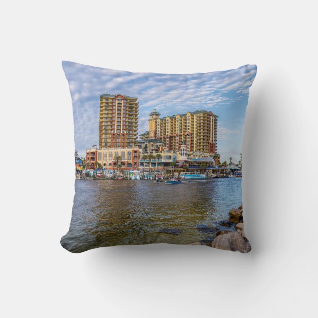 Destin Harbour Boardwalk Coussin (Recto)