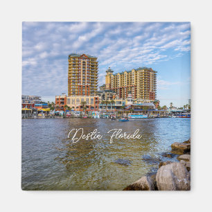 Destin Harbour Boardwalk Magnet Carré