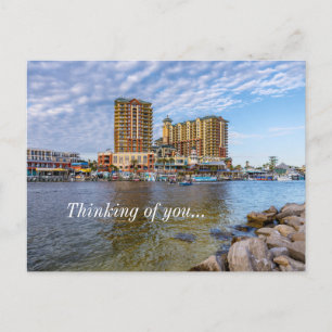 Destin Harbour Boardwalk Thinking Of You Postcard