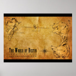 Destin Map Poster