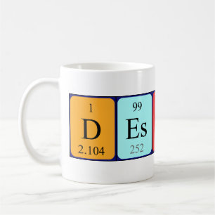 Destin periodic table name mug