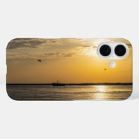 Destin Sunset And Helicopters iPhone Case