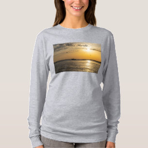 Destin Sunset And Helicopters Long Sleeve Tshirt