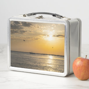 Destin Sunset And Helicopters Lunchbox