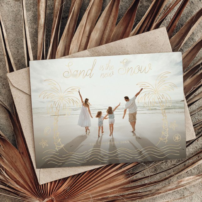 Destination Carte de Noël Sable est la nouvelle ne (Créateur téléchargé)