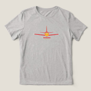 Destination College Park Maryland MD Airplane Logo Tri-Blend Shirt