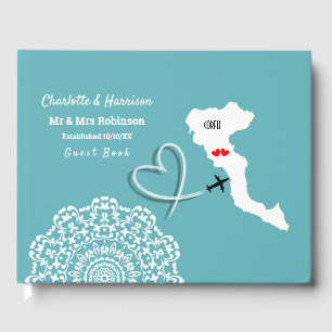 Destination Corfu Greek Island Wedding Guest Book