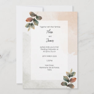 Destination France Reds Invitation Vintage