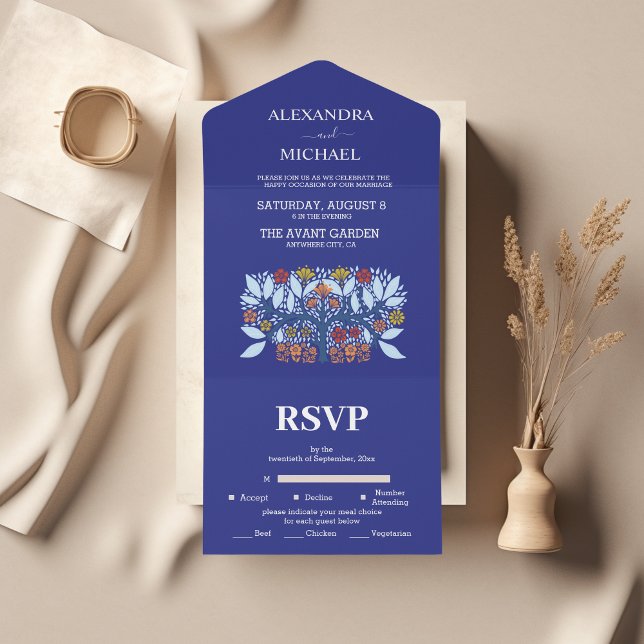 Destination Greece Santorini Wedding All In One Invitation (Creator Uploaded)