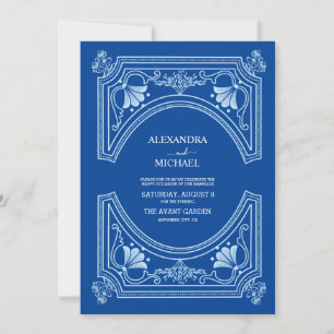 Destination Greece Santorini Wedding Invitation