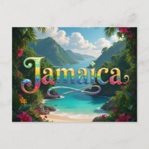 Destination jamaica postcard