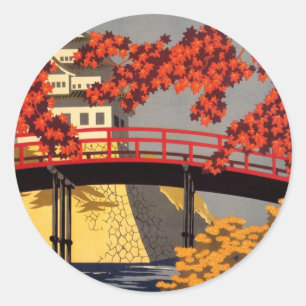 Destination: Japan Travel Poster Stickers