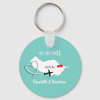 Destination Madeira Wedding Keychain