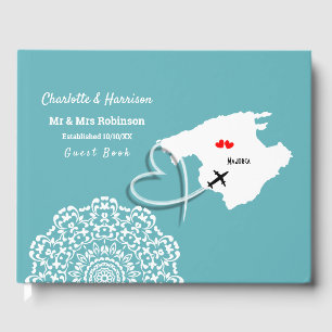 Destination Majorca Spain Wedding Guest Book