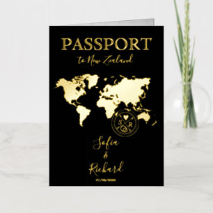 Destination Mariage Black Gold World Carte Passepo