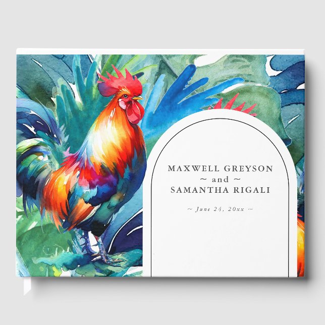 Destination Mariage Livre d'invités Tropical (Recto)