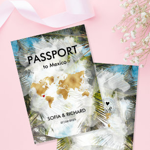 Destination Mariage Palm Beach Gold Carte du monde